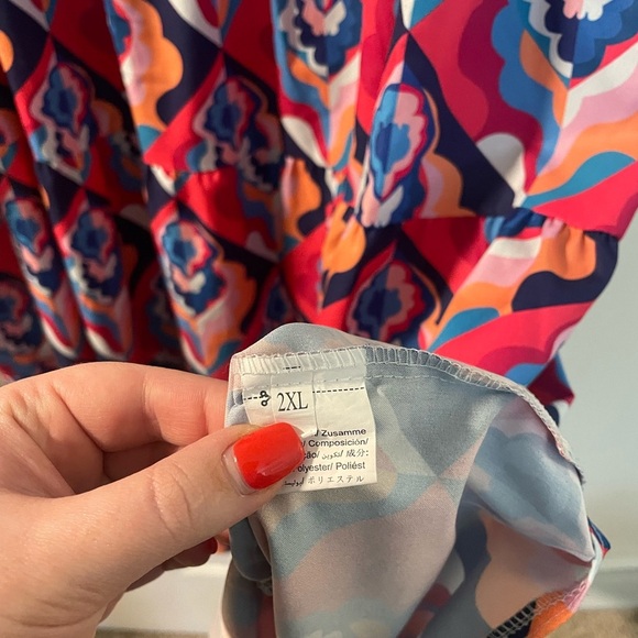 Vibrant Patterned Dress - Picture 6 of 6